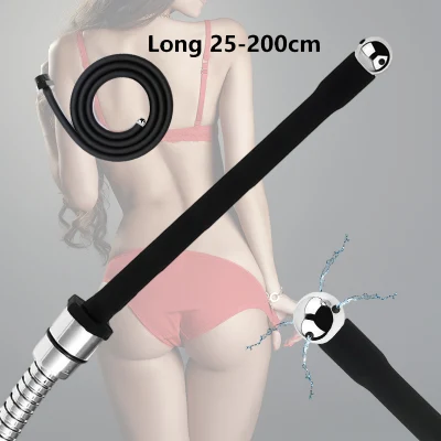 25 à 200 cm poing Anal Gel Douche Silicone lavement seringue Anal Douche tête de nettoyage perles anales godemichet Anal buse pointe robinet Gay