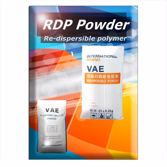 Poudre de polymère redispersable (RDP) Qualité de construction pour la fabrication d'adhésif pour carrelage, mastic mural, mortier
